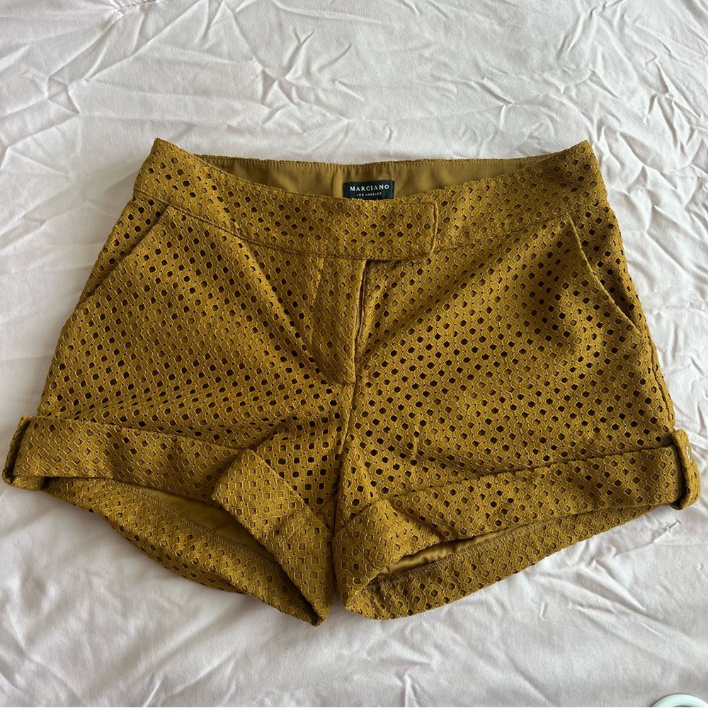 GUESS BY MARCIANO DIA EYELETE SHORTS